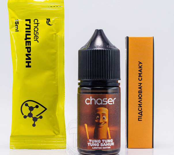 Жидкость Chaser Limitini Editini Salt Tung Tung Tung Sahur 30ml 65mg со вкусом лесных ягод и хвои (набор компонентов)