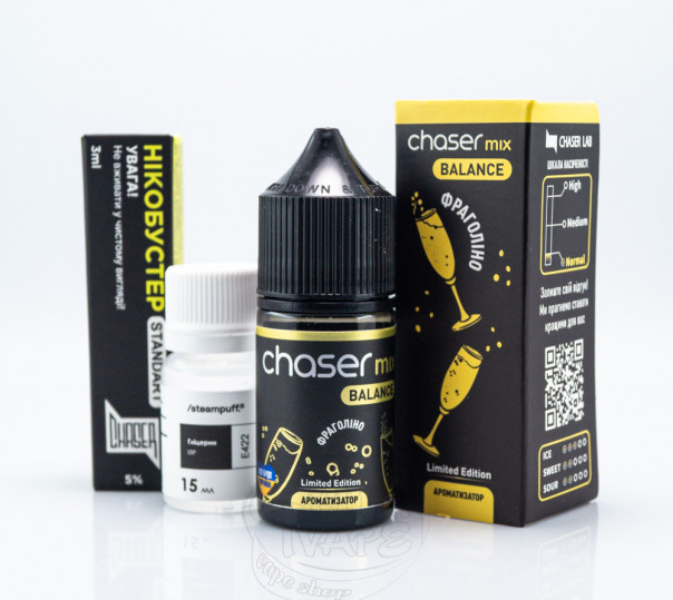Рідина Chaser Mix Ultra Salt Фраголіно 30ml 65mg (набір компонентів)