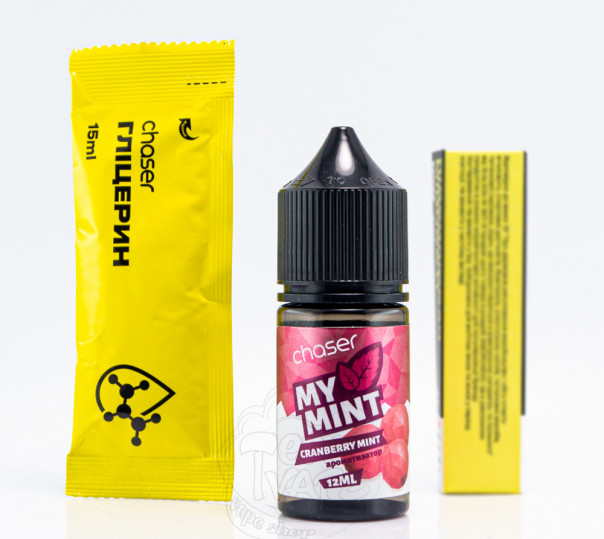 Рідина Chaser My Mint Salt Cranberry Mint 30ml 50mg зі смаком журавлини і м'яти (набір компонентів)