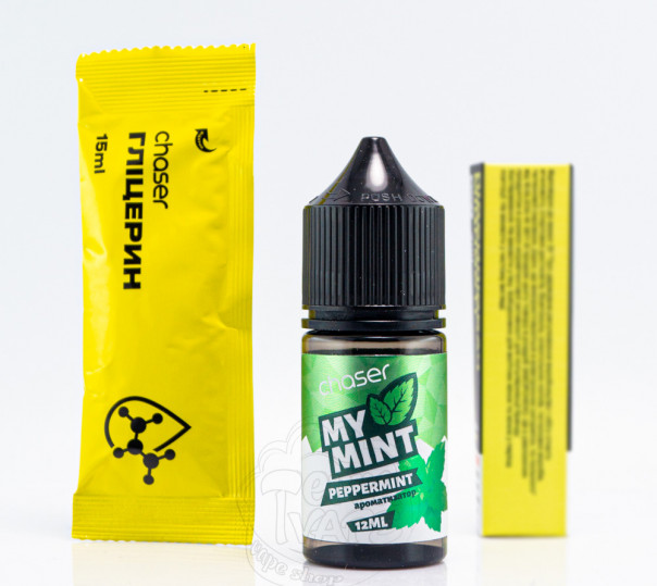 Рідина Chaser My Mint Salt Peppermint 30ml 50mg зі смаком перцевої м'яти (набір компонентів)