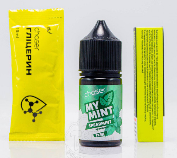 Рідина Chaser My Mint Salt Spearmint 30ml 65mg зі смаком м'яти (набір компонентів)