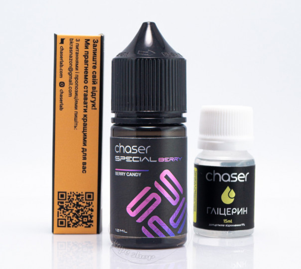 Рідина Chaser Special Berry Salt Berry Candy 30ml 65mg зі смаком ягідної цукерки (набір компонентів)