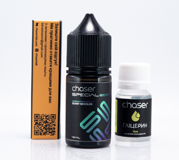 Рідина Chaser Special Berry Salt Berry Needles 30ml 50mg зі смаком ягід із хвоєю (набір компонентів)