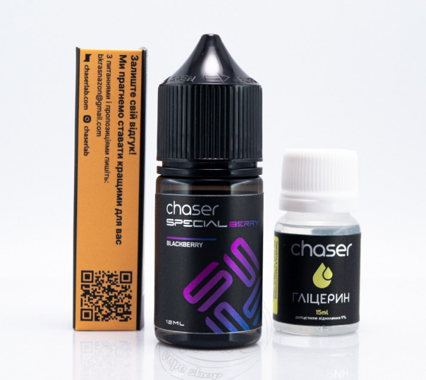 Жидкость Chaser Special Berry Salt Blackberry 30ml 50mg со вкусом ежевики (набор компонентов)