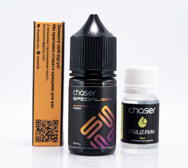 Рідина Chaser Special Berry Salt Punch 30ml 50mg зі смаком екзотичних фруктів з ягодами (набір компонентів)