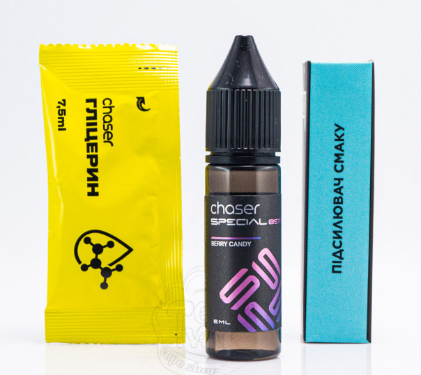 Рідина Chaser Special Berry Salt Berry Candy 15ml 65mg зі смаком ягідних цукерок (набір компонентів)