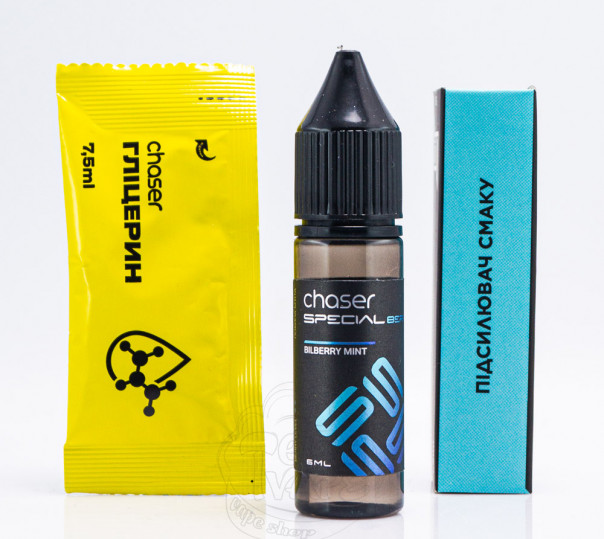 Жидкость Chaser Special Berry Salt Bilberry Mint 15ml 50mg со вкусом черники с мятой (набор компонентов)
