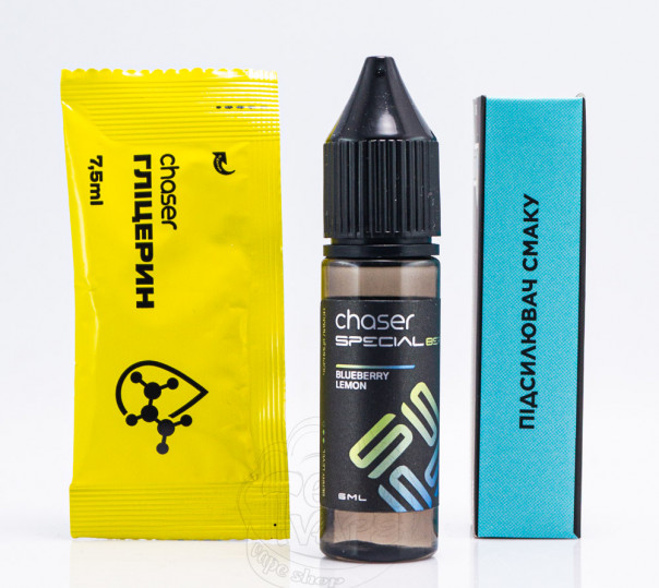 Рідина Chaser Special Berry Salt Blueberry Lemon 15ml 65mg зі смаком чорниці з лимоном (набір компонентів)
