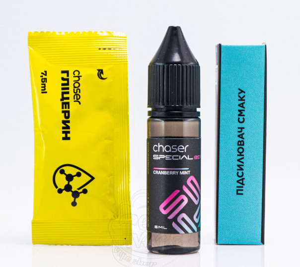 Рідина Chaser Special Berry Salt Cranberry Mint 15ml 65mg зі смаком журавлини з м'ятою (набір компонентів)