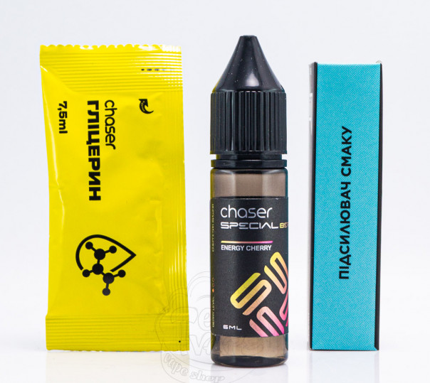 Рідина Chaser Special Berry Salt Energy Cherry 15ml 50mg зі смаком вишневого енергетика (набір компонентів)