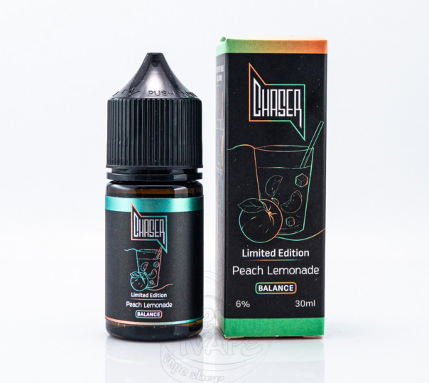 Жидкость Chaser Black Balance Salt Peach Lemonade 30ml 30mg на солевом никотине со вкусом персикового лимонада