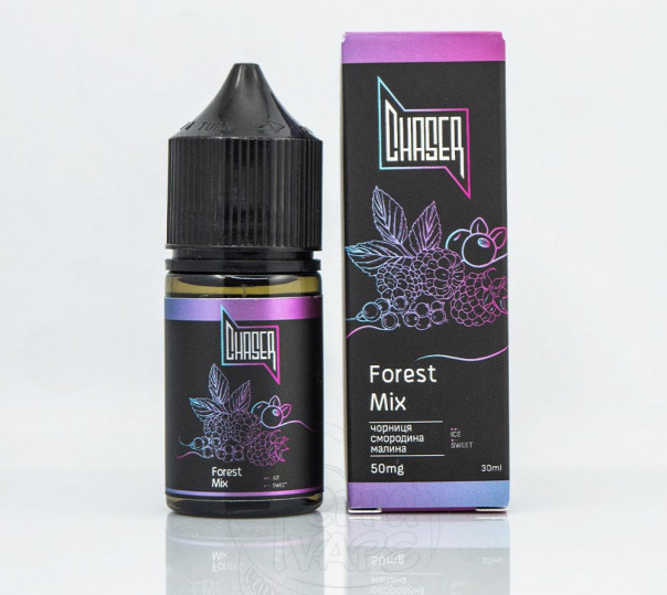 Жидкость Chaser Black Salt New Forest Mix 30ml 30mg на солевом никотине со вкусом лесных ягод
