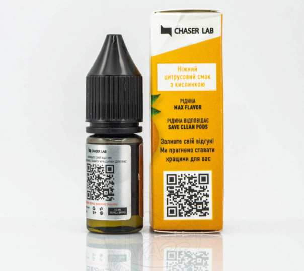 Рідина Chaser For Pods Salt Мандарин 10ml 30mg на сольовому нікотині Рідина Chaser For Pods Salt Мандарин 10ml 30mg на сольовому нікотині