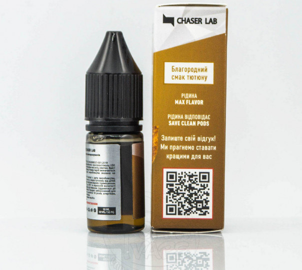 Рідина Chaser For Pods Salt Тютюн 10ml 50mg на сольовому нікотині Рідина Chaser For Pods Salt Тютюн 10ml 50mg на сольовому нікотині