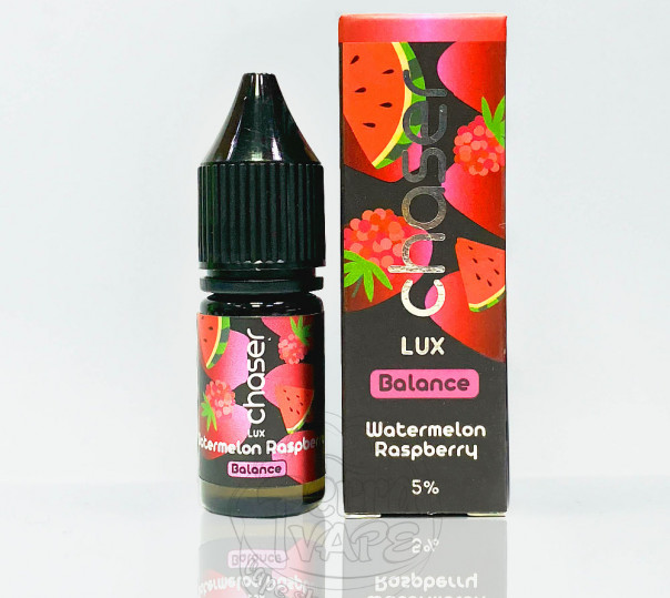 Рідина Chaser Lux Salt Watermelon Raspberry 11ml 50mg на сольовому нікотині зі смаком кавуна та малини