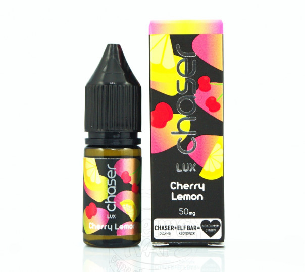 Рідина Chaser Lux Salt Cherry Lemon 11ml 50mg на сольовому нікотині зі смаком вишні та лимону