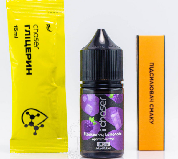 Рідина Chaser Lux Salt Blackberry Lemonade 30ml 65mg зі смаком ожинового лимонаду (набір компонентів)