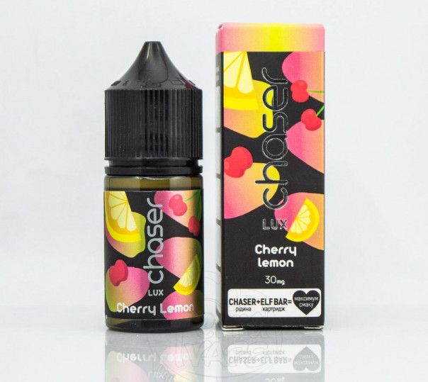 Рідина Chaser Lux Salt Cherry Lemon 30ml 30mg на сольовому нікотині зі смаком вишні та лимона