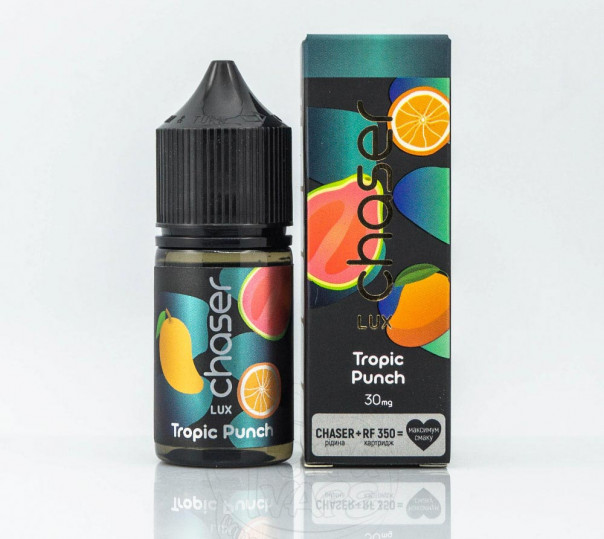 Жидкость Chaser Lux Salt Tropic Punch 30ml 30mg на солевом никотине со вкусом манго, апельсина и гуавы
