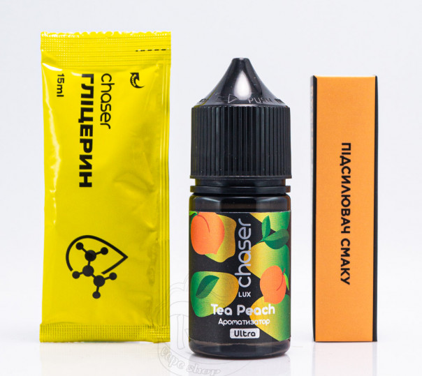 Рідина Chaser Lux Salt Tea Peach 30ml 65mg зі смаком персикового чаю (набір компонентів)