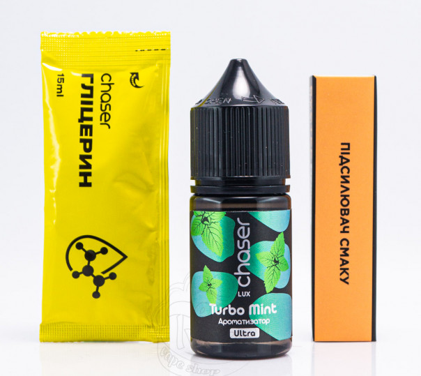 Рідина Chaser Lux Salt Turbo Mint 30ml 65mg зі смаком м'яти (набір компонентів)