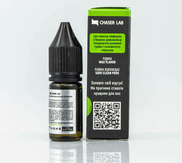 Рідина Chaser Mix Salt Гуава Персик 10ml 30mg на сольовому нікотині