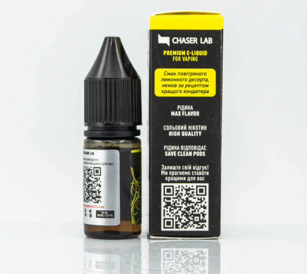 Рідина Chaser Mix Salt Лимонний Пиріг 10ml 50mg на сольовому нікотині