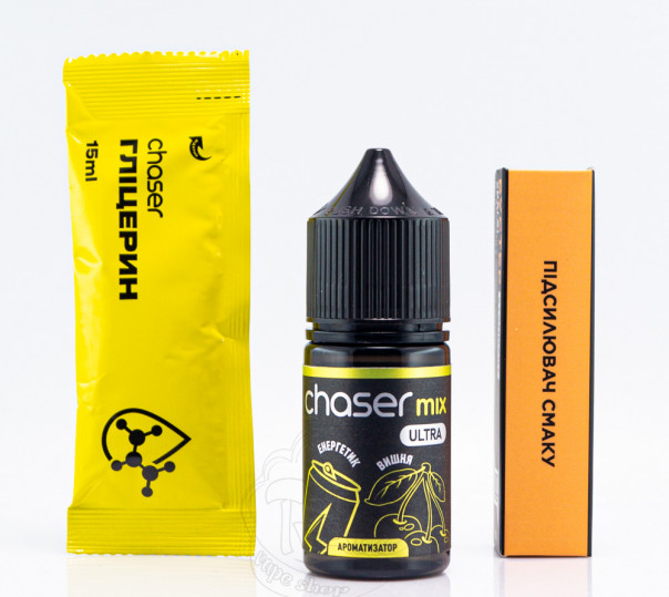 Рідина Chaser Mix Ultra Salt Енергетик Вишня 30ml 50mg (набір компонентів)