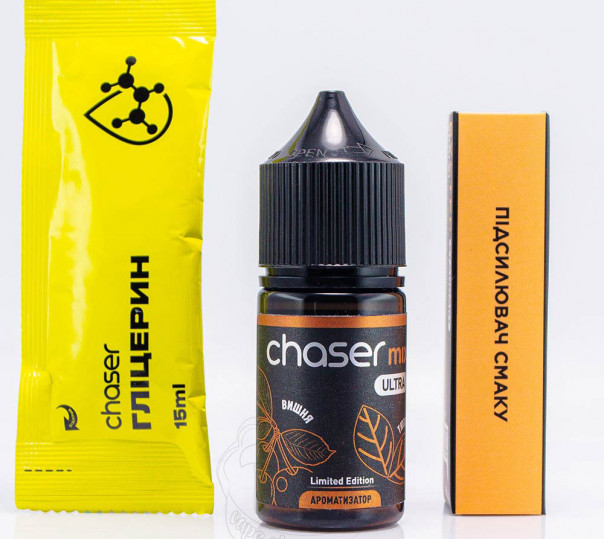 Рідина Chaser Mix Ultra Salt Вишня Тютюн 30ml 50mg (набір компонентів)