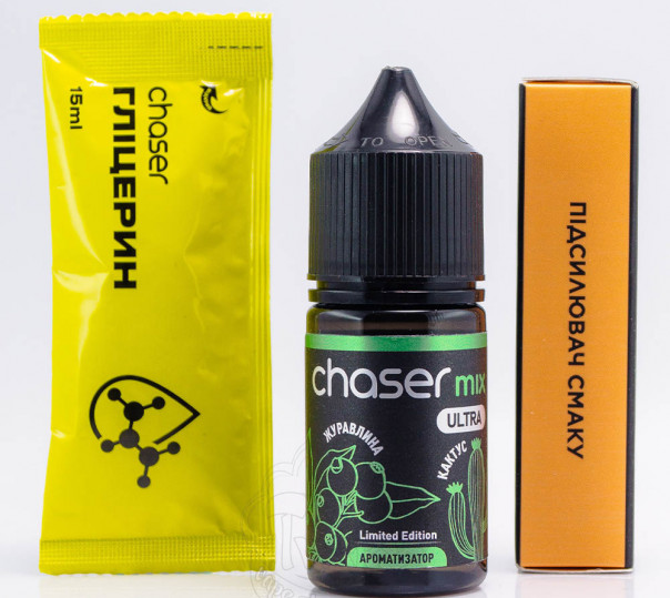 Рідина Chaser Mix Ultra Salt Журавлина Кактус 30ml 65mg (набір компонентів)