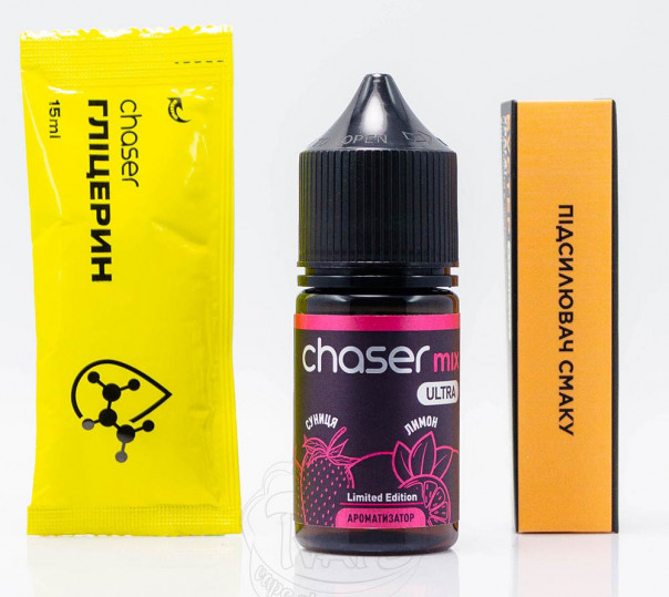 Рідина Chaser Mix Ultra Salt Суниця Лимон 30ml 65mg (набір компонентів)