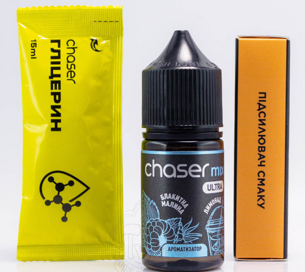 Рідина Chaser Mix Ultra Salt Блакитна малина лимонад 30ml 50mg (набір компонентів)