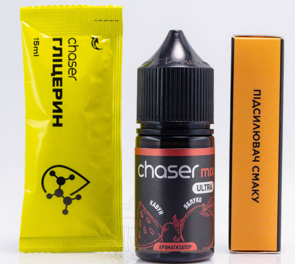Рідина Chaser Mix Ultra Salt Кавун Яблуко 30ml 50mg (набір компонентів)