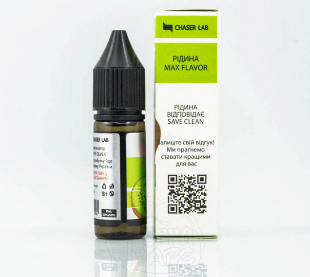 Жидкость Chaser Silver Salt Banny 15ml 50mg на солевом никотине со вкусом киви и клубники