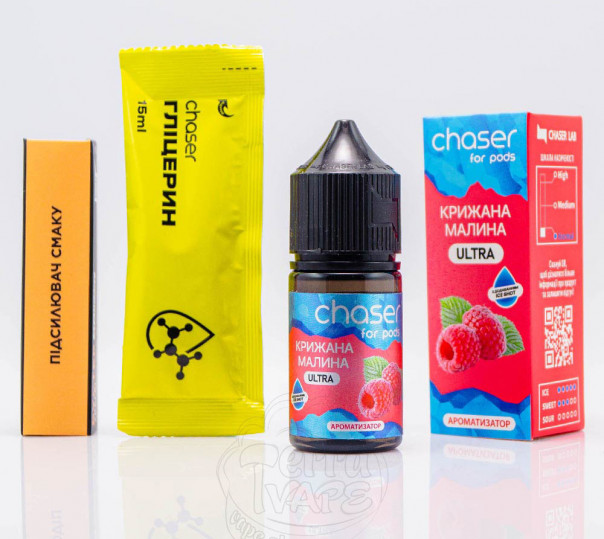 Рідина Chaser For Pods Ultra Salt Крижана Малина 30ml 65mg (набір компонентів)