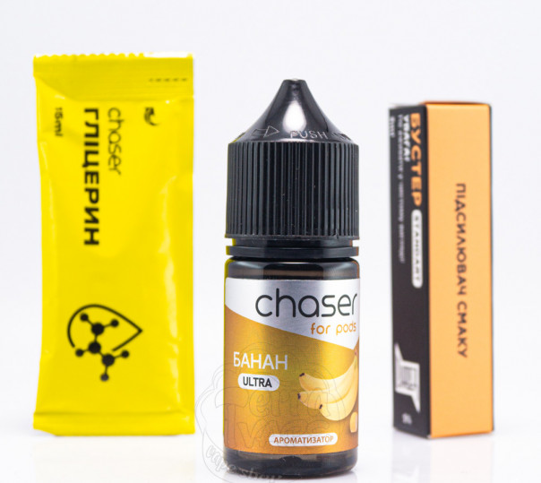 Рідина Chaser For Pods Ultra Salt Банан 30ml 50mg (набір компонентів)