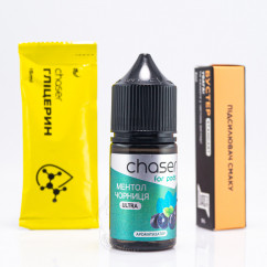 Chaser For Pods Ultra Salt Ментол Чорниця 30ml 50mg Рідина
