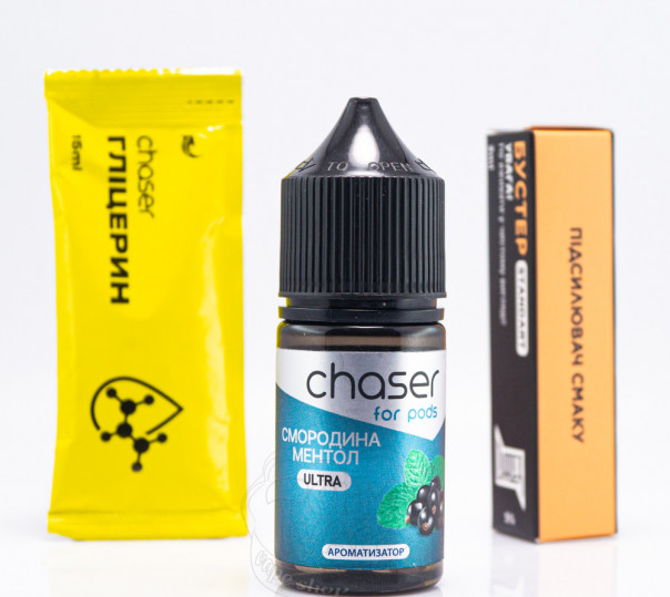 Рідина Chaser For Pods Ultra Salt Смородина ментол 30ml 65mg (набір компонентів)