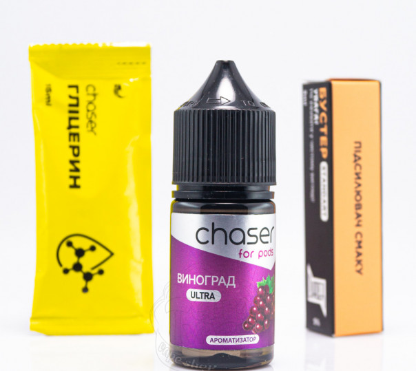Рідина Chaser For Pods Ultra Salt Виноград 30ml 50mg (набір компонентів)