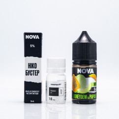 Nova Salt Honeydew Papaya 30ml 50mg Рідина (набір компонентів)
