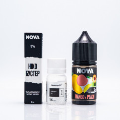 Nova Salt Mango Peach 30ml 50mg Рідина (набір компонентів)