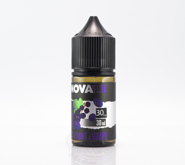 Жидкость Nova Salt Blackcurrant Grape 30ml 30mg на солевом никотине со вкусом черной смородины и винограда Жидкость Nova Salt Blackcurrant Grape 30ml 30mg на солевом никотине со вкусом черной смородины и винограда