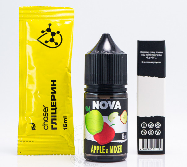 Рідина Nova Salt Apple Mixed 30ml 50mg зі смаком яблука (набір компонентів)