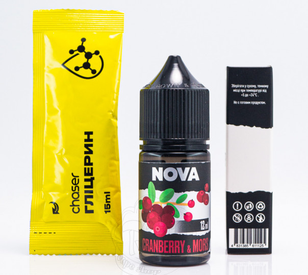 Рідина Nova Salt Cranberry Mors 30ml 65mg зі смаком журавлинного морсу (набір компонентів)