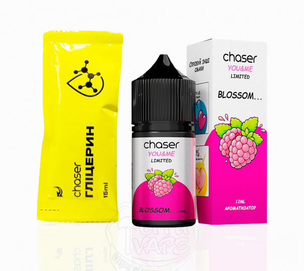 Рідина Chaser You&Me Limited Salt Blossom 30ml 50mg зі смаком малини та троянди (набір компонентів)