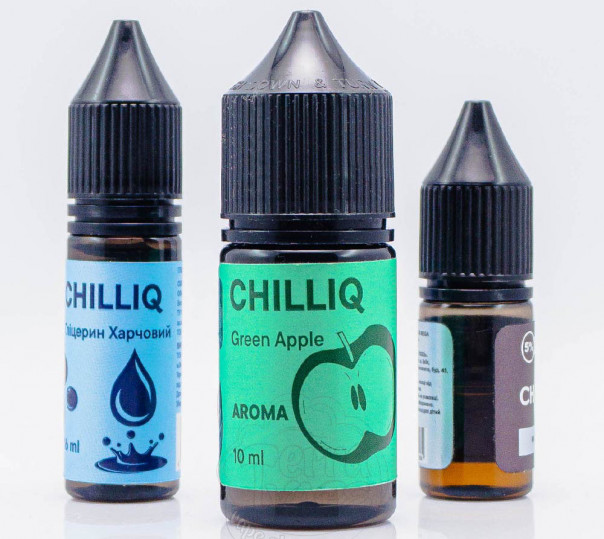 Рідина Chill Up ChilLiq Salt Green Apple 30ml 50mg зі смаком зеленого яблука (набір компонентів)