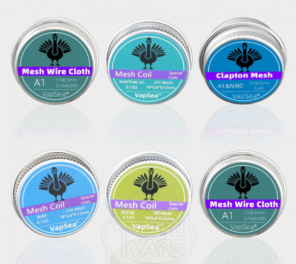 Сітка для вейпа Vapsea Mesh Coil 10 штук