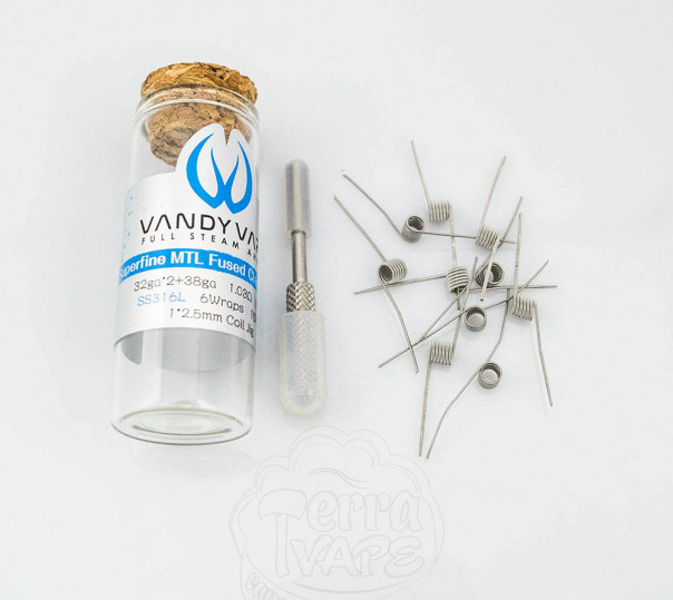 Спіралі для вейпа Vandy Vape Superfine MTL Fused Clapton Coil 10 штук