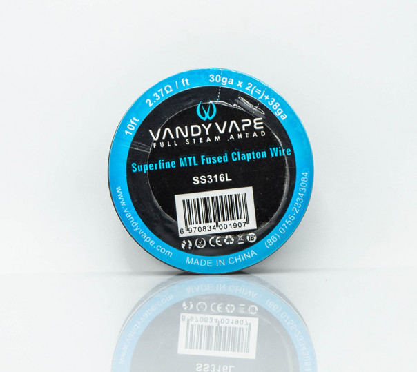 Vandy Vape Superfine MTL Fused Clapton Wire (котушка 304см) Vandy Vape Superfine MTL Fused Clapton Wire (котушка 304см)