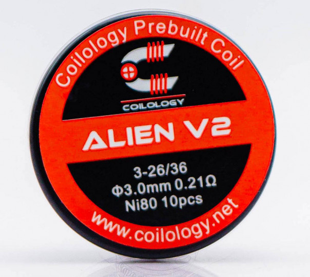 Спіралі Coilology Pre-built Alien V2 Coil 10 штук (готовий койл для вейпу) Спіралі Coilology Pre-built Alien V2 Coil 10 штук (готовий койл для вейпу)